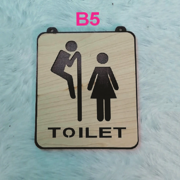 Bảng Gỗ Toilet B5